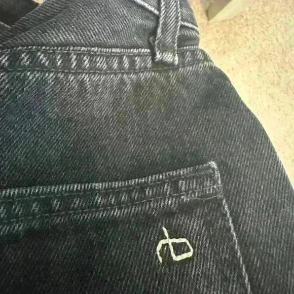 Mid-length Rag & Bone Black Denim Jean Skirt - Picture 6 of 7